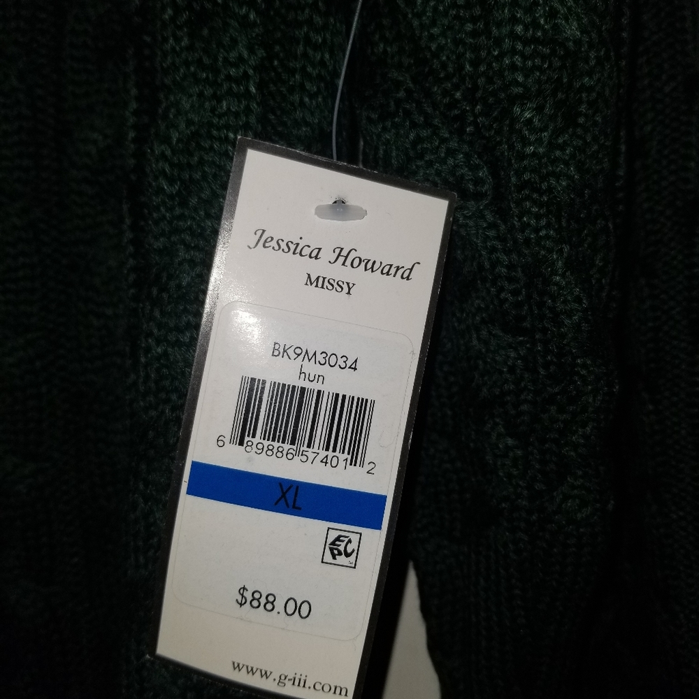 NWT Green sweater dress - XL